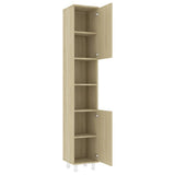 NNEVL 4 Piece Bathroom Furniture Set Sonoma Oak Engineered Wood