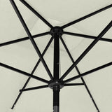 NNEVL Parasol with LEDs and Steel Pole Sand 2x3 m
