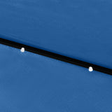 NNEVL Parasol with LEDs and Steel Pole Azure Blue 2x3 m