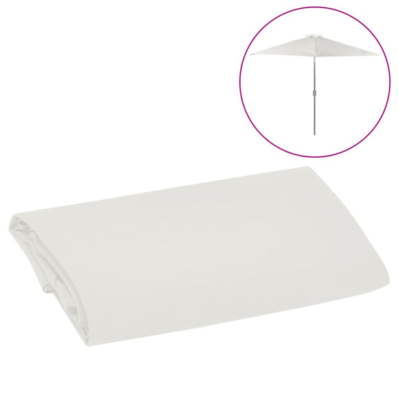 NNEVL Replacement Fabric for Outdoor Parasol Sand White 300 cm