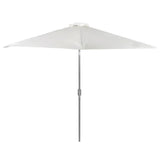 NNEVL Replacement Fabric for Outdoor Parasol Sand White 300 cm