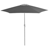 NNEVL Replacement Fabric for Outdoor Parasol Anthracite 300 cm