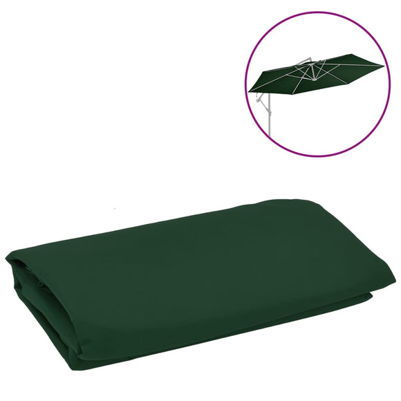 NNEVL Replacement Fabric for Cantilever Umbrella Green 350 cm
