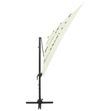 NNEVL 4-Tier Parasol with Aluminium Pole Sand 250x250 cm