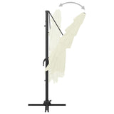 NNEVL 4-Tier Parasol with Aluminium Pole Sand 250x250 cm