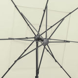 NNEVL 4-Tier Parasol with Aluminium Pole Sand 250x250 cm
