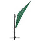 NNEVL 4-Tier Parasol with Aluminium Pole Green 250x250 cm