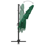NNEVL 4-Tier Parasol with Aluminium Pole Green 250x250 cm