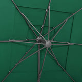 NNEVL 4-Tier Parasol with Aluminium Pole Green 250x250 cm