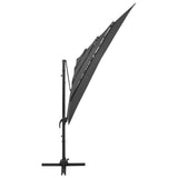 NNEVL 4-Tier Parasol with Aluminium Pole Anthracite 250x250 cm