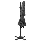 NNEVL 4-Tier Parasol with Aluminium Pole Anthracite 250x250 cm