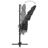 NNEVL 4-Tier Parasol with Aluminium Pole Anthracite 250x250 cm