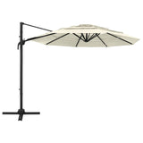 NNEVL 4-Tier Parasol with Aluminium Pole Sand 3x3 m