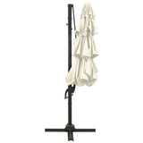 NNEVL 4-Tier Parasol with Aluminium Pole Sand 3x3 m
