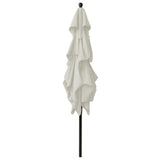NNEVL 3-Tier Parasol with Aluminium Pole Sand 2.5x2.5 m