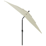 NNEVL 3-Tier Parasol with Aluminium Pole Sand 2.5x2.5 m