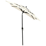 NNEVL 3-Tier Parasol with Aluminium Pole Sand 2x2 m