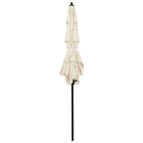 NNEVL 3-Tier Parasol with Aluminium Pole Sand 2x2 m