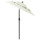 NNEVL 3-Tier Parasol with Aluminium Pole Sand 2 m