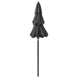 NNEVL 3-Tier Parasol with Aluminium Pole Anthracite 2 m