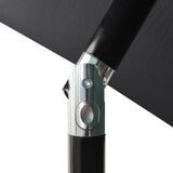 NNEVL 3-Tier Parasol with Aluminium Pole Anthracite 2 m