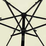 NNEVL 3-Tier Parasol with Aluminium Pole Sand 2.5 m