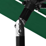 NNEVL 3-Tier Parasol with Aluminium Pole Green 2.5 m