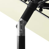 NNEVL 3-Tier Parasol with Aluminium Pole Sand 3 m