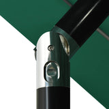 NNEVL 3-Tier Parasol with Aluminium Pole Green 3.5 m