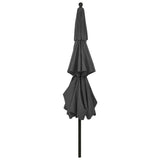 NNEVL 3-Tier Parasol with Aluminium Pole Anthracite 3.5 m