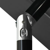 NNEVL 3-Tier Parasol with Aluminium Pole Anthracite 3.5 m