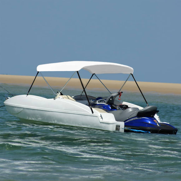 NNEVL 2 Bow Bimini Top White 150x120x110 cm
