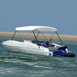 NNEVL 2 Bow Bimini Top White 150x120x110 cm