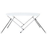 NNEVL 2 Bow Bimini Top White 180x130x110 cm