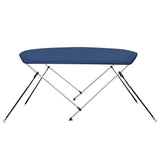 NNEVL 2 Bow Bimini Top Navy Blue 180x150x110 cm