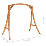 NNEVL Swing Frame Solid Bent Wood with Teak Finish