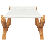 NNEVL Hammock 100x188.5x44 cm Solid Bent Wood Cream