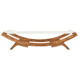 NNEVL Hammock 100x188.5x44 cm Solid Bent Wood Cream