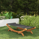 NNEVL Hammock 100x188.5x44 cm Solid Bent Wood Anthracite