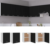 NNEVL Hanging Cabinets 2 pcs Black 50x31x60 cm Chipboard