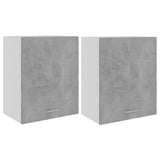NNEVL Hanging Cabinets 2 pcs Concrete Grey 50x31x60 cm Chipboard