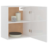 NNEVL Hanging Cabinets 2 pcs High Gloss White 50x31x60 cm Chipboard