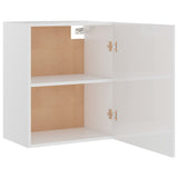 NNEVL Hanging Cabinets 2 pcs High Gloss White 50x31x60 cm Chipboard