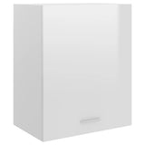 NNEVL Hanging Cabinets 2 pcs High Gloss White 50x31x60 cm Chipboard