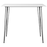 NNEVL 5 Piece Bar Set White and Grey