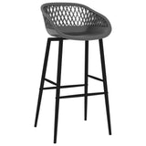 NNEVL 5 Piece Bar Set White and Grey