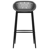 NNEVL 5 Piece Bar Set White and Grey