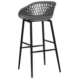 NNEVL 5 Piece Bar Set White and Grey