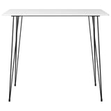 NNEVL 5 Piece Bar Set White and Black