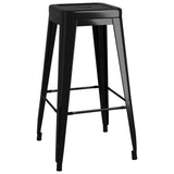 NNEVL 7 Piece Bar Set White and Black